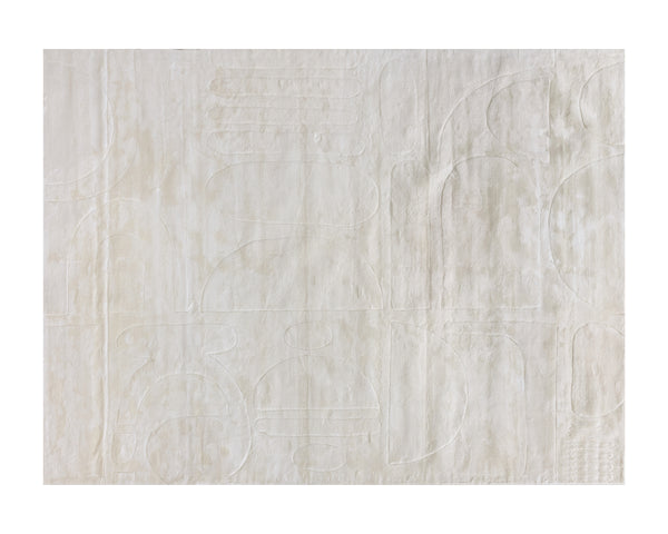 CARUSO HAND-LOOMED RUG - CREAM / IVORY - 9' X 12'