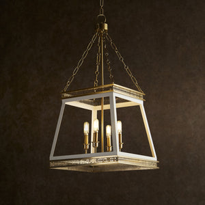 Gerard Pendant in White and Aged Brass
