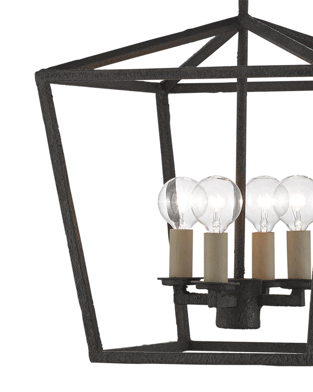 Denison Black Small Lantern In Molé Black