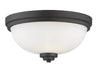 Ashton 2 Light Flush Mount in Bronze Finish