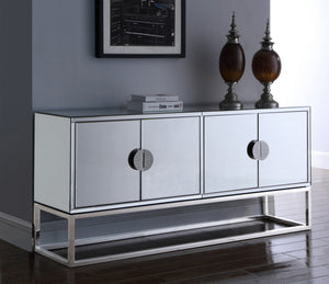 Grace Sideboard/Buffet In Mirrored/Chrome Base