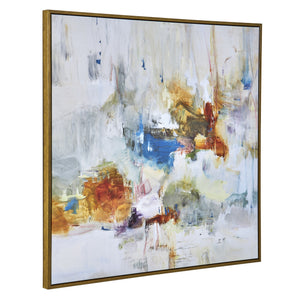 In The Beginning Framed Abstract Art