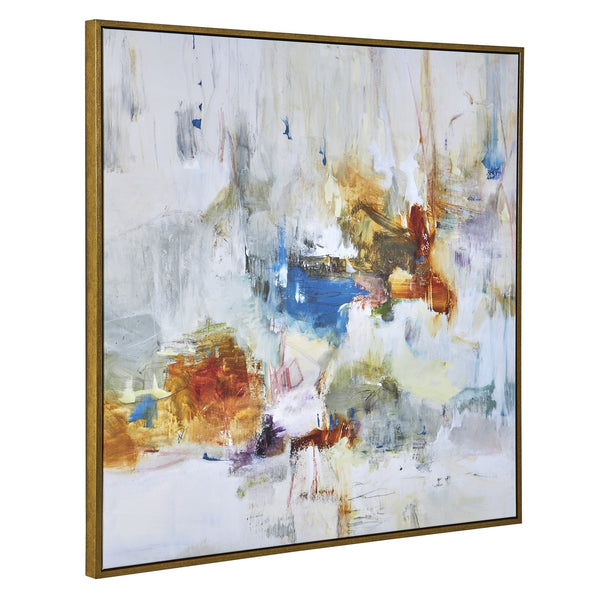 In The Beginning Framed Abstract Art