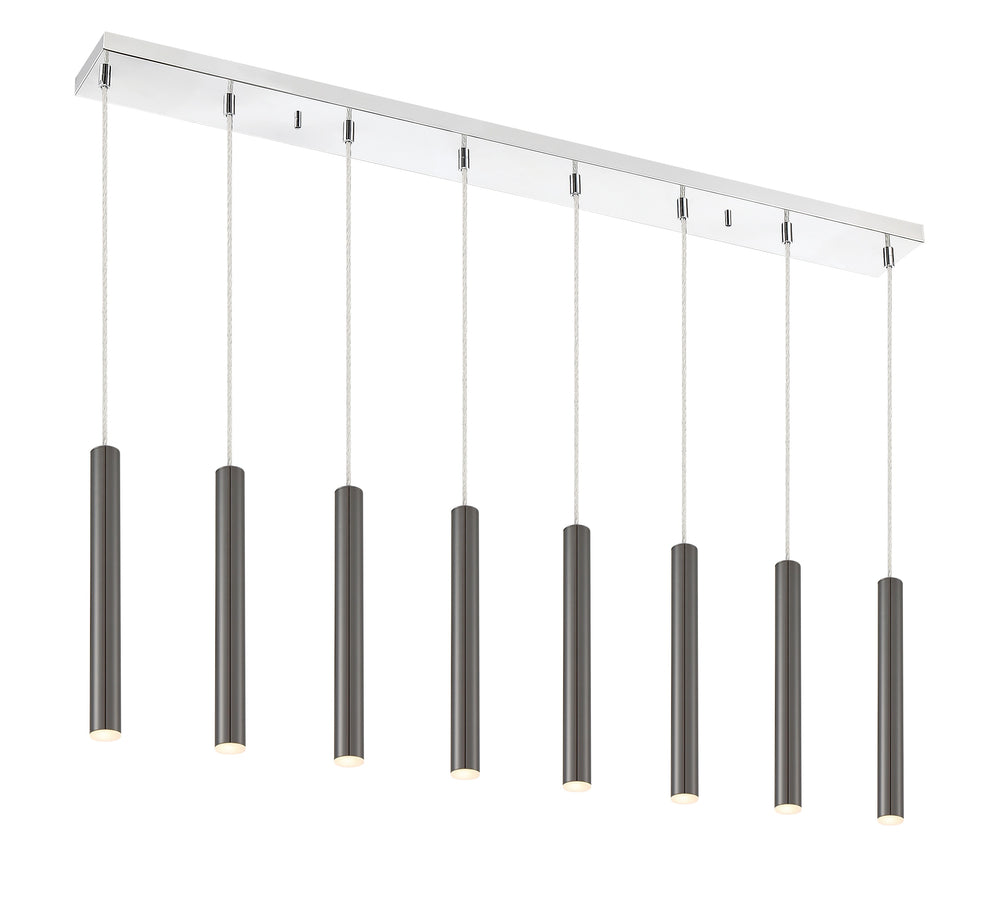 Forest 8 Light Island/Billiard in Chrome Finish