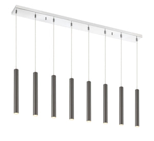Forest 8 Light Island/Billiard in Chrome Finish