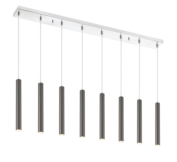Forest 8 Light Island/Billiard in Chrome Finish