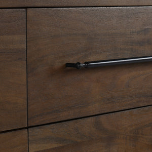 Jaxon Solid Wood 9-Drawer Dresser in Cocoa Brown