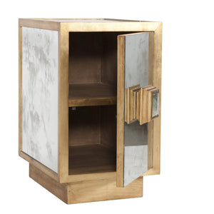 ANT MIR & GOLD LF ONE DR CABINET