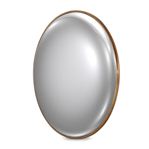 Convex Wall Mirror - Vintage Brass