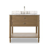 Toulouse Single Vanity - Washed Blonde Oak Veneer