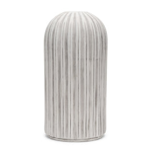 Ummi Tall Off White w/ Gray-Brown Antiquing Ceramic Floor Vase
