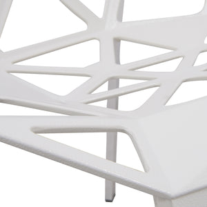 ANKST PAINTED IRON CHAIR - WHITE