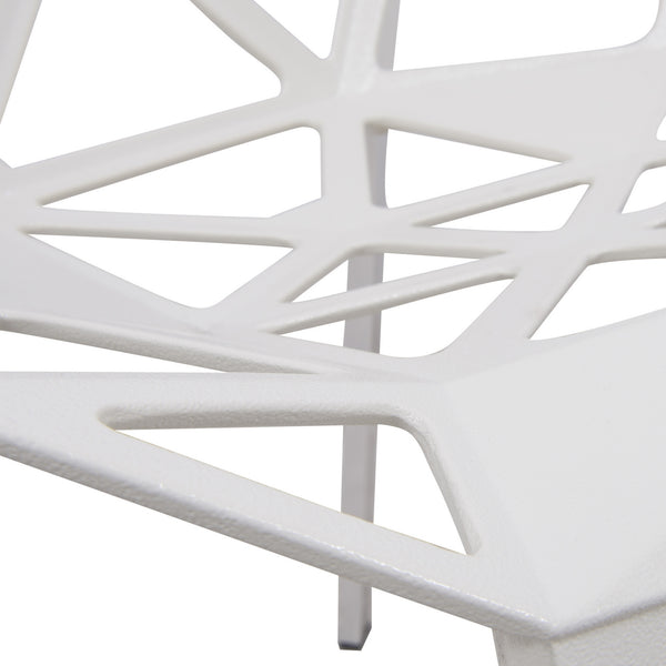 ANKST PAINTED IRON CHAIR - WHITE