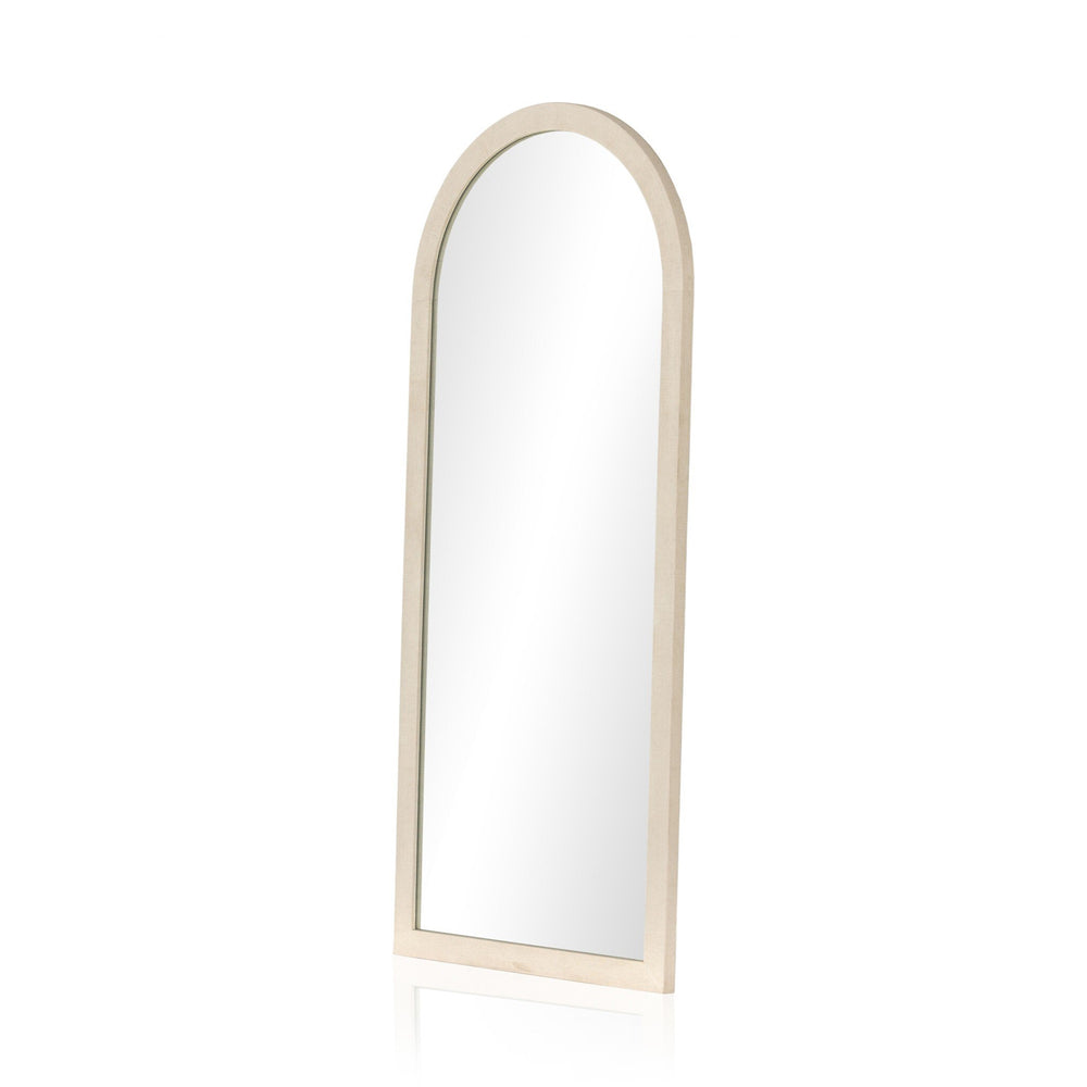 Cressida Floor Mirror - Ivory Painted Linen