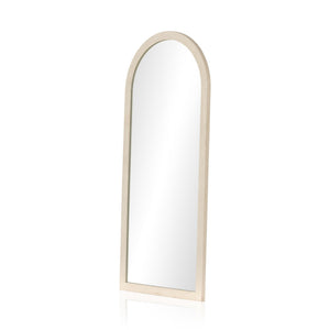 Cressida Floor Mirror - Ivory Painted Linen