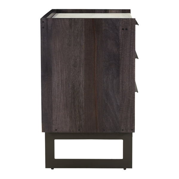 Paloma 3 Drawer Nightstand with Marble Top