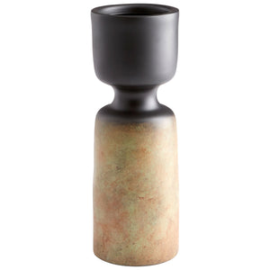 Small Chalice Vase in Rustic Patina