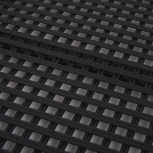 Thea Matte Black Wicker Trays (Set of 2)