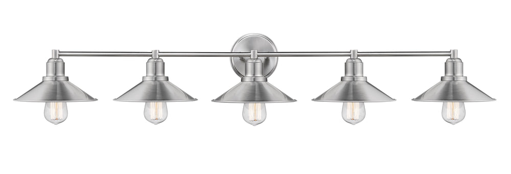 Casa 5 Light Vanity in Brushed Nickel Finish