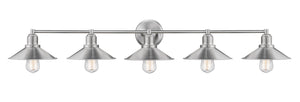 Casa 5 Light Vanity in Brushed Nickel Finish
