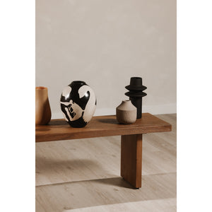 Moe's Koshi Bench Sandblasted Amber Oak