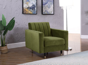 Kristin Chair In Olive Velvet
