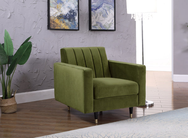 Kristin Chair In Olive Velvet