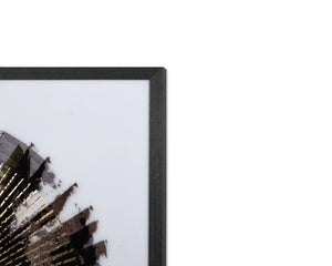 SEEING GREEN - 41" X 41" - CHARCOAL FRAME