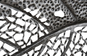 Birch Leaf Wall Art, Silver, Medium