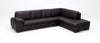 Manzano Leather Sectional Brown - Right Chaise