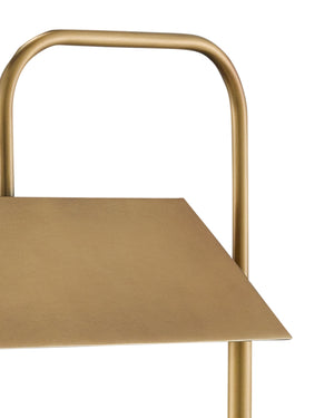 Hoxton Brass Table Lamp In Light Antique Brass