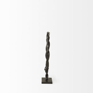 Rizwan (Small) Black Aluminum Braided Circular Object
