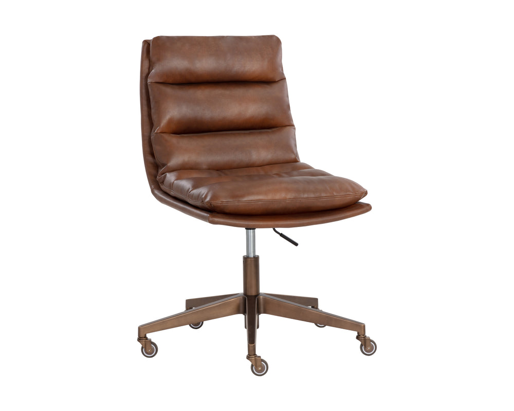STINSON OFFICE CHAIR - BRAVO COGNAC
