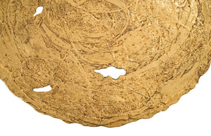 Molten Disc Wall Art, Gold Leaf, Large