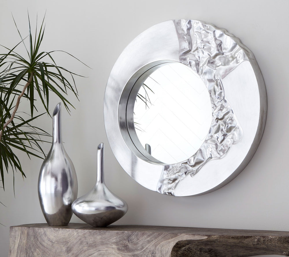 Mercury Mirror, Antique Silver