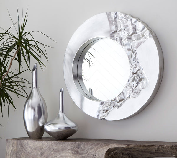 Mercury Mirror, Antique Silver