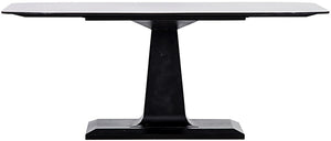 Amboss Industrial Steel Dining Table in Matte Black