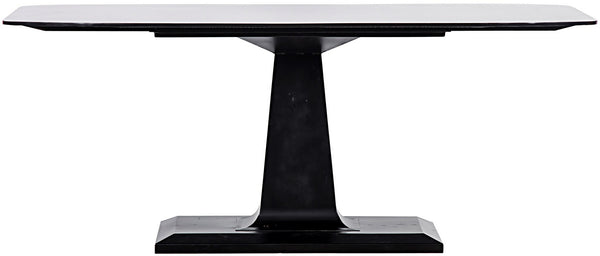 Amboss Industrial Steel Dining Table in Matte Black