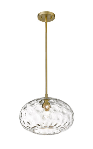 Chloe 1 Light Pendant in Olde Brass Finish