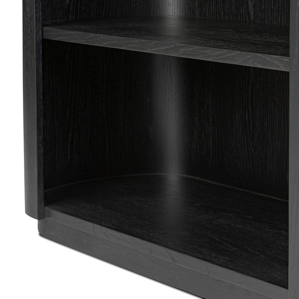 Pilar Bookcase - Charcoal Oak Veneer