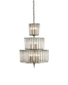 Bevilacqua Medium Chandelier In Silver Leaf