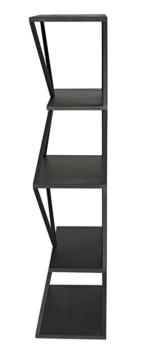 Sutro Shelf in Matte Black Industrial Steel