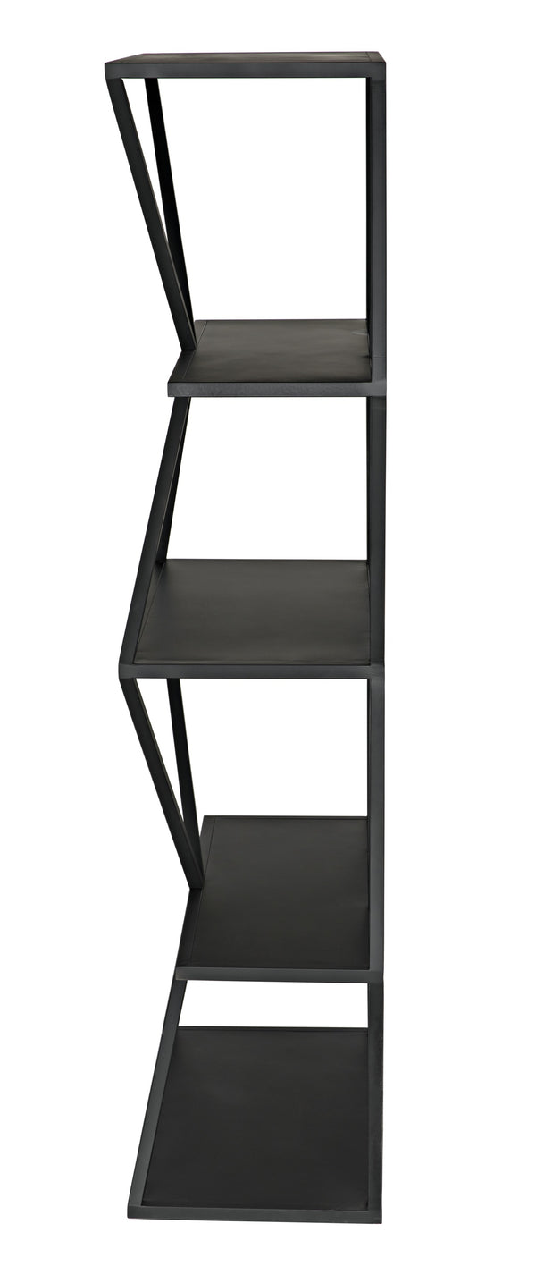 Sutro Shelf in Matte Black Industrial Steel
