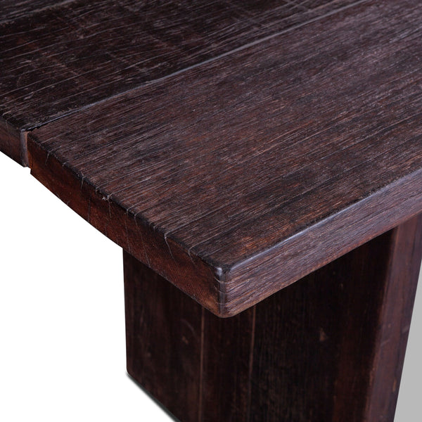 Barnwood 94" Dining Table Jacobean Brown