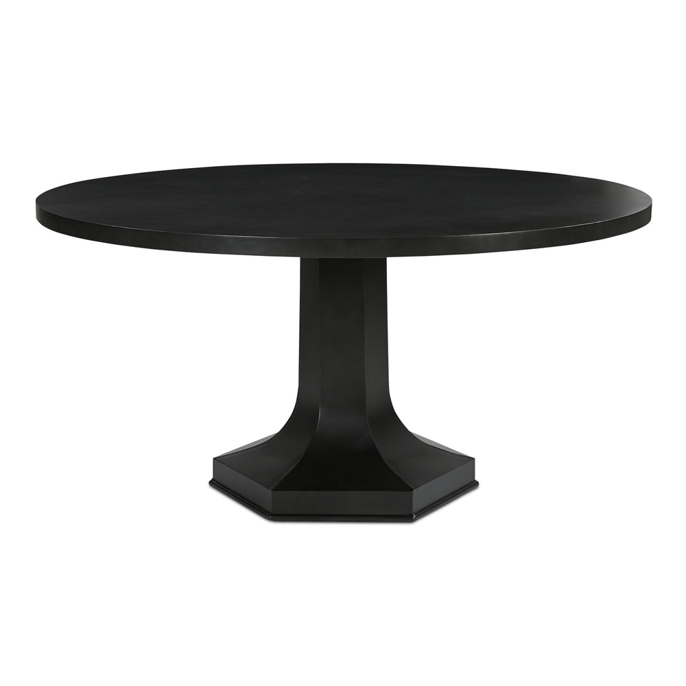 Ethan Dining Table Black Cast Iron