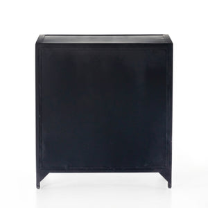 Belmont Large Storage Nightstand In Black