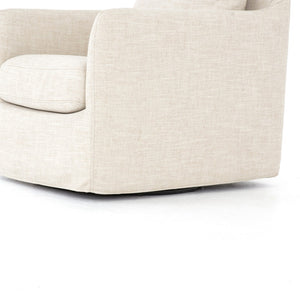 Banks Swivel Chair In Cambric Ivory