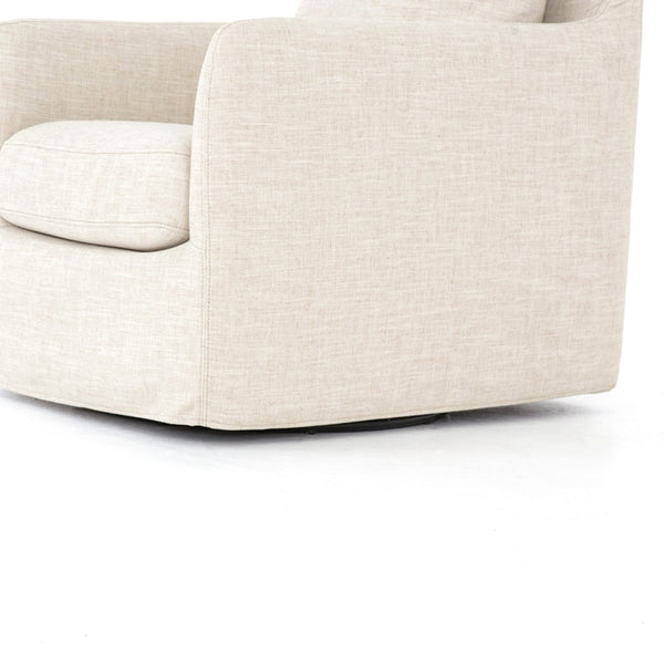 Banks Swivel Chair In Cambric Ivory