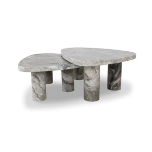 Zion Nesting Coffee Table Set - Sage Onyx