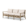Rosen Outdoor Sofa In 73" In Natural Eucalyptu